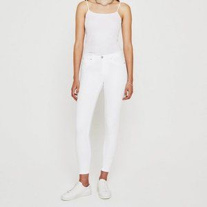 AG Legging Ankle Jean White NWT Size 25